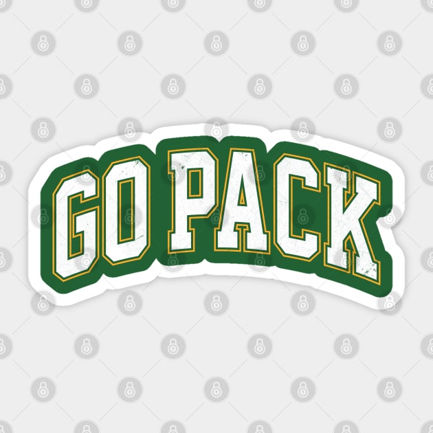 go pack go (grunge) Sticker by SmithyJ88